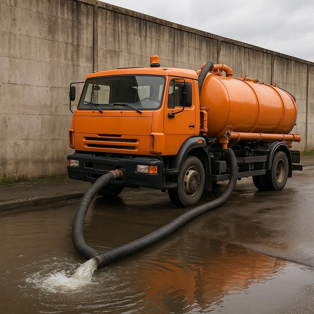 Откачка воды в Парголове