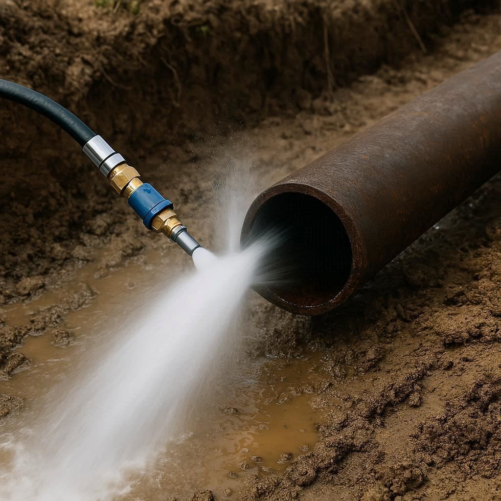 Гидродинамическая прочистка водопроводных труб в Парголове