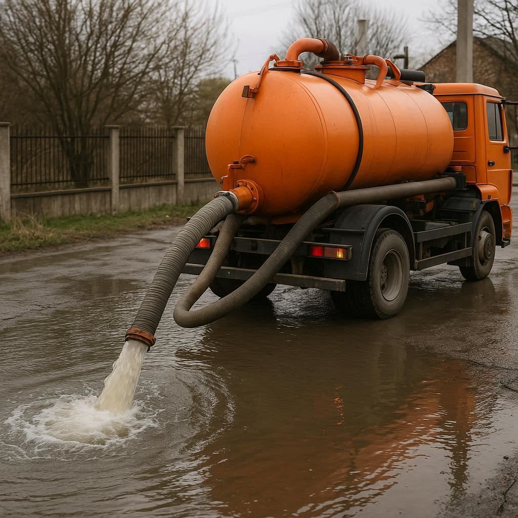 Откачка воды в Парголове